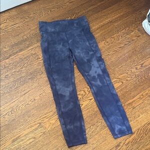 Lululemon Blue Tie-Dye Leggings